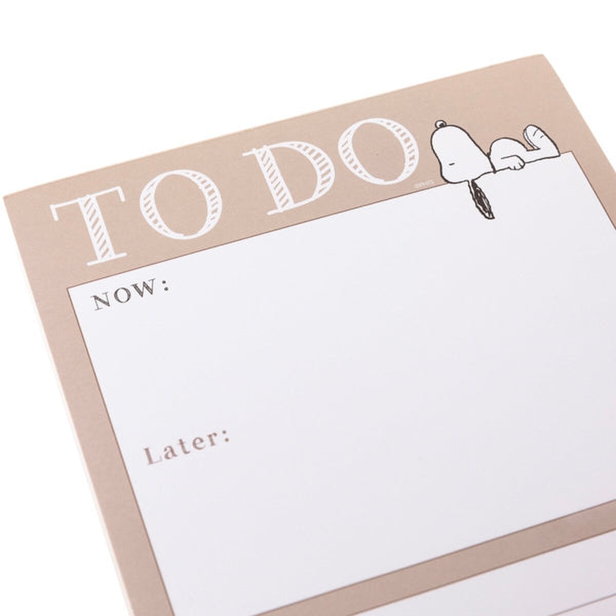 Peanuts Laying Large Notepad